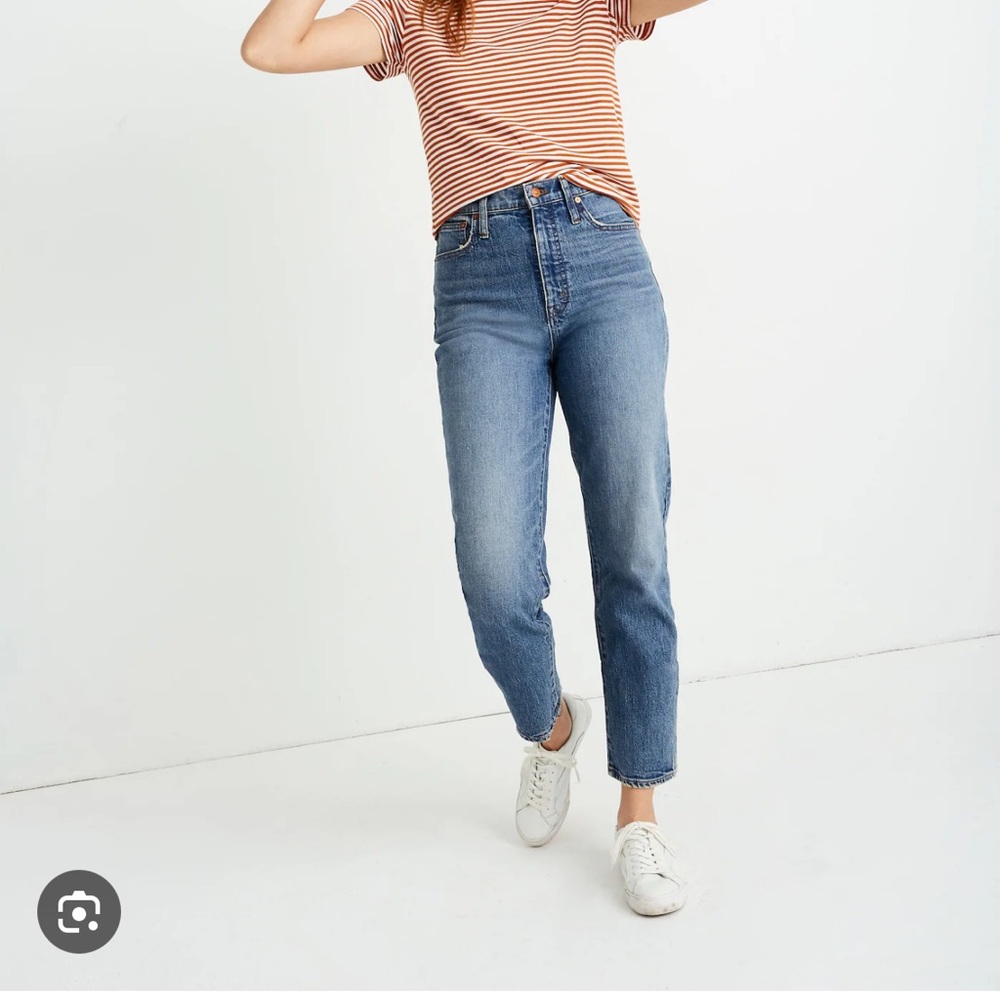 Madewell Blue Straight Leg Jeans